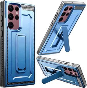 Rugged Hybrid Case with Kickstand for Samsung Galaxy S23 Ultra - Blue