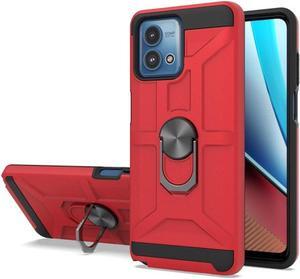 Dynamic Dual Layer Hybrid Case with Ring Grip for Motorola Moto G Stylus 5G 2023 - Red