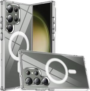 Tough Shield Clear Case with MagSafe Magnetic Ring for Samsung Galaxy S23 Ultra