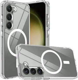 Tough Shield Clear Case with MagSafe Magnetic Ring for Samsung Galaxy S23 Plus
