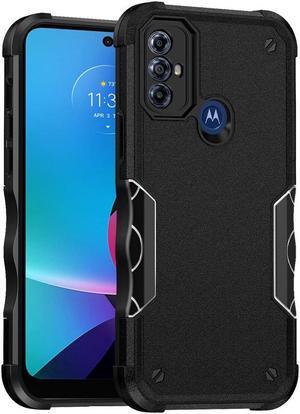 Military Grade Shockproof Hybrid Armor Case for Motorola Moto G Play 2023 - Black
