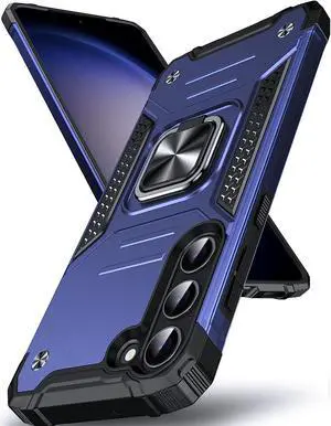 Robust Series Hybrid Case with Ring Grip for Samsung Galaxy S23 - Navy Blue