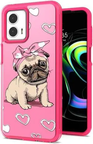 Designer Series Hybrid Case for Motorola Moto G 5G 2023 - French Bulldog