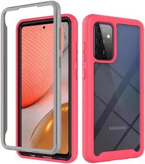 Transparent Hybrid Case for Samsung Galaxy A71 5G - Pink