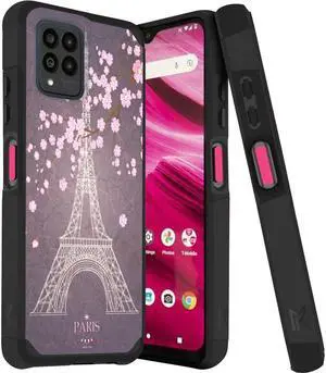 MetKase Drop Tested Air Cushion Hybrid Case for T-Mobile REVVL 6 Pro 5G - Eiffel Tower