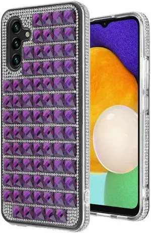 Diamond Series Crystal Rhinestones Case for Samsung Galaxy A13 5G - Purple