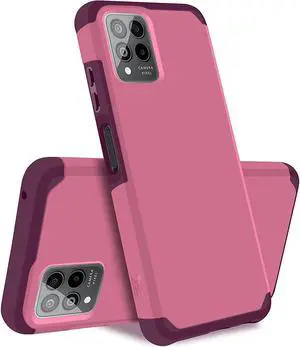 MetKase Drop Tested Air Cushion Hybrid Case for T-Mobile REVVL 6 Pro 5G - Fruity Wine