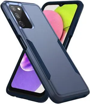 TUFF Hybrid Armor Case for Samsung Galaxy A03s - Navy Blue