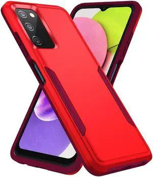 TUFF Hybrid Armor Case for Samsung Galaxy A03s - Red