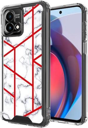 Marble Series Dual Layer Designer Case for Motorola Moto G Stylus 5G 2023 - White