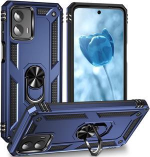 Military Grade Hybrid Case with Ring Grip for Motorola Moto G 5G 2023 - Blue