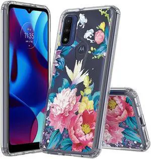 Fusion Shield Tough Snap-on Case for Motorola Moto G Play 2023 - Floral Garden