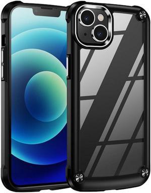 Tough Shield Snap-on Transparent Case for iPhone 14 - Black