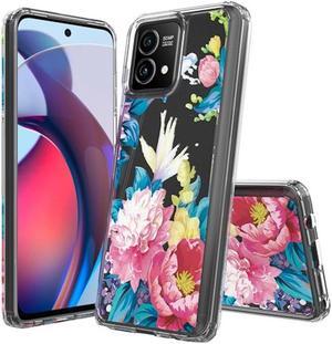 Tough Shield Snap-on Transparent Case for Motorola Moto G Stylus 5G 2023 - Floral Garden