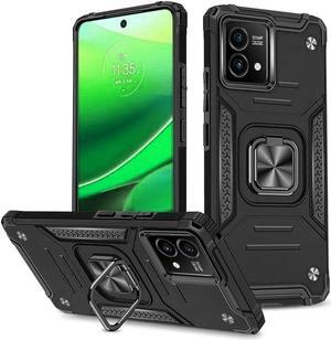 Robust Series Dual Layer Hybrid Case with Ring Grip for Motorola Moto G Stylus 5G 2023 - Black