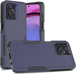 Military Grade TUFF Hybrid Case for Motorola Edge+ 2023 - Navy Blue