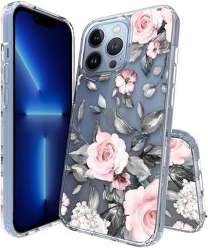 Fusion Shield Tough Snap-on Case for iPhone 13 - Pink Roses