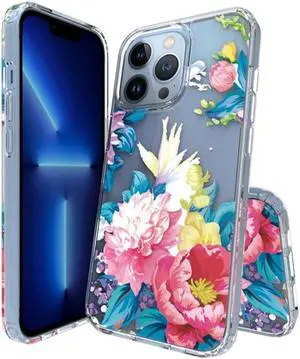 Fusion Shield Tough Snap-on Case for iPhone 13 - Floral Garden