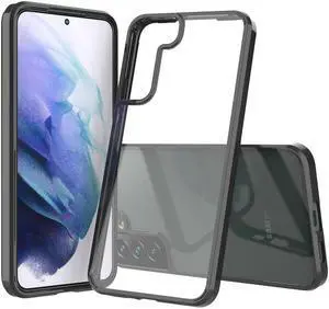 Fusion Shield Tough Snap-on Transparent Case for Samsung Galaxy S22 Plus 5G - Black