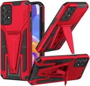 Transformer Hybrid Case with Kickstand for Samsung Galaxy A23 5G - Red