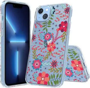 Fusion Shield Tough Snap-on Case for iPhone 14 - Flowers