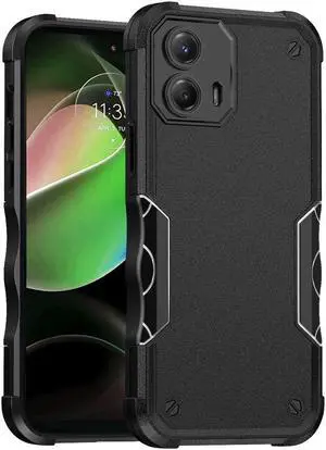 Military Grade Shockproof Hybrid Armor Case for Motorola Moto G 5G 2023 - Black
