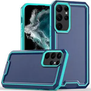 Military Grade TUFF Rank Hybrid Armor Case for Samsung Galaxy S23 Ultra - Blue