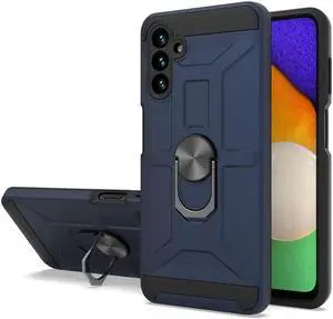 Dynamic Dual Layer Hybrid Case with Ring Holder for Samsung Galaxy A13 5G - Navy Blue