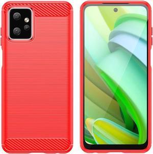 Brushed Metal Design TPU Case for Motorola Moto G Power 5G 2023 - Red