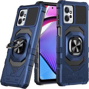 Robotic Series Hybrid Case with Ring Grip for Motorola Moto G Power 5G 2023 - Blue