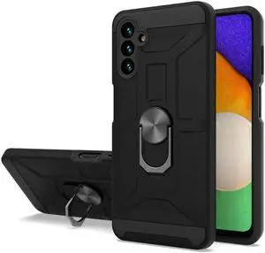 Dynamic Dual Layer Hybrid Case with Ring Holder for Samsung Galaxy A13 5G - Black