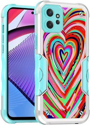 Military Grade Shockproof Hybrid Armor Case for Motorola Moto G Power 5G 2023 - Heart