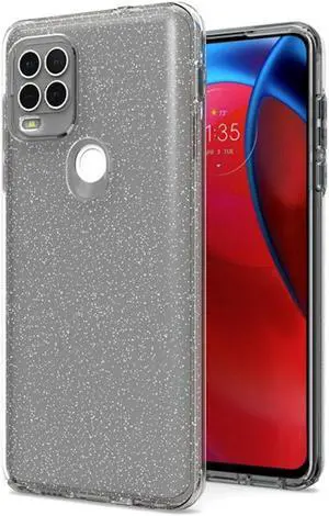 Full Glitter Hybrid Protective Case for Motorola Moto G Stylus 5G 2021 - Black