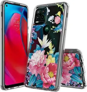 Fusion Shield Tough Snap-on Case for Motorola Moto G Stylus 5G 2021 - Floral Garden