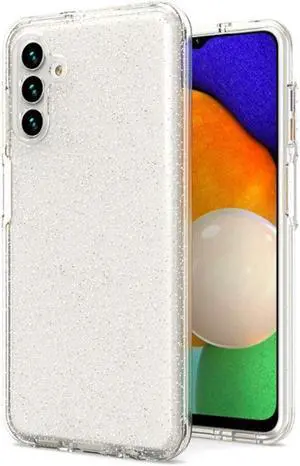 Full Glitter Hybrid Protective Case for Samsung Galaxy A13 5G - Clear