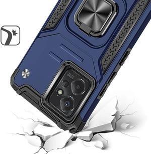 Robust Series Dual Layer Hybrid Case with Ring Grip for Motorola Moto G Power 5G 2023 - Blue