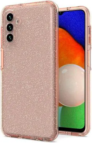Full Glitter Hybrid Protective Case for Samsung Galaxy A13 5G - Rose Gold
