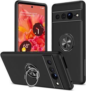 360 Rotating Ring Grip Hybrid Case for Google Pixel 7 Pro - Black
