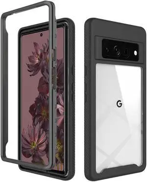 Transparent Hybrid Case for Google Pixel 7 Pro - Black