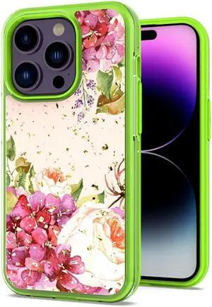 Karat Series Hybrid Case for iPhone 14 Plus - Flower