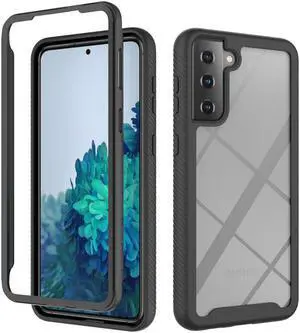 Tough Fusion-X 2-Piece Hybrid Armor Case for Samsung Galaxy S21 5G - Black