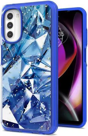 Karat Series Hybrid Case for Motorola Moto G 5G 2022 - Blue Glacier