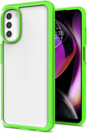Translucent Series Hybrid Case for Motorola Moto G 5G 2022 - Green