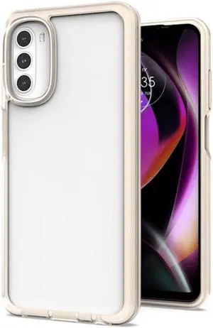 Translucent Series Hybrid Case for Motorola Moto G 5G 2022 - White
