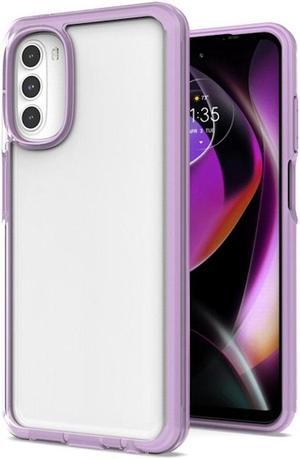 Translucent Series Hybrid Case for Motorola Moto G 5G 2022 - Purple