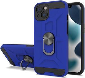 Dynamic Dual Layer Hybrid Case with Ring Stent Finger Loop for iPhone 13 - Blue
