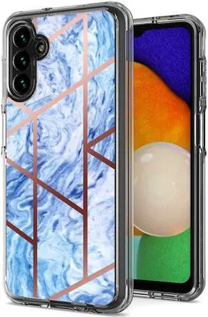 Marble Series Dual Layer Designer Case for Samsung Galaxy A14 5G - Ocean Blue