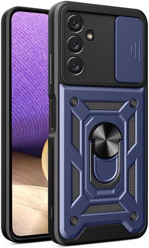 Elite Series Hybrid Case with Ring Grip and Camera Lens Cover for Samsung Galaxy A15 5G - Blue