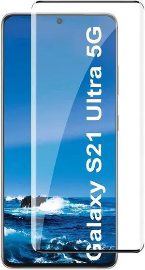 3D Full Curved Edge HD Tempered Glass Screen Protector for Samsung Galaxy S21 Ultra 5G