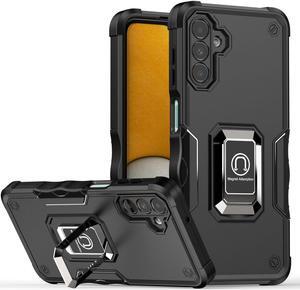 Military Grade Shockproof Hybrid Armor Case with Ring Grip for Samsung Galaxy A15 5G - Black